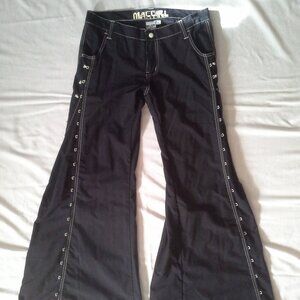 Vintage Y2K MAC Top Topic Pants - Glow in the Dark - sz 7